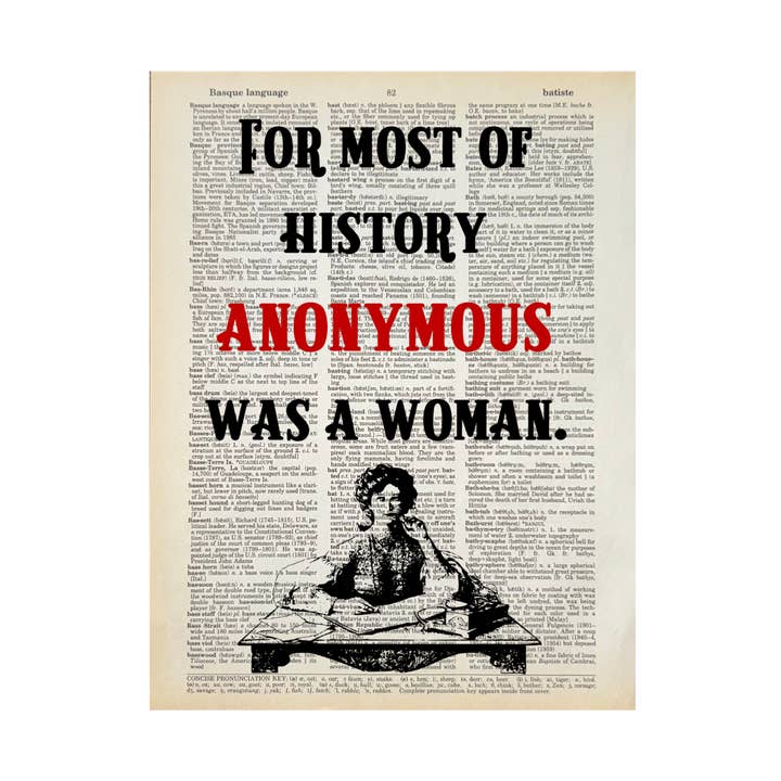 For Most Of History | Dictionary Print | Vintage Book Art for wholesale by Bookish Birds
