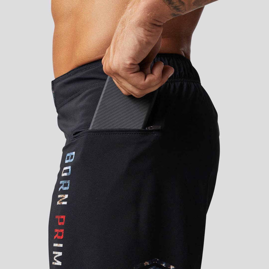 Born Primitive - Wholesale Athletic Shorts - Men's - American Defender Shorts 3.0 Velcro Closure (Patriot)5