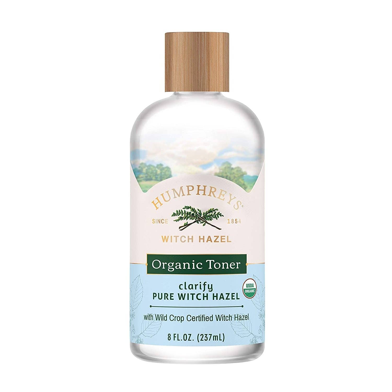 KT Supply - Wholesale Facial Toner - Humphreys Clarify Witch Hazel Organic Toner 8 Oz0