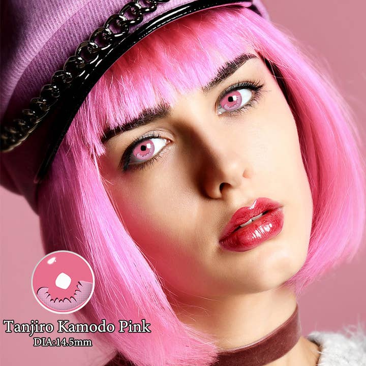 Halloween Costumes XV Pink Contact Lenses Cosplay | 1Year for wholesale by ELKLENS