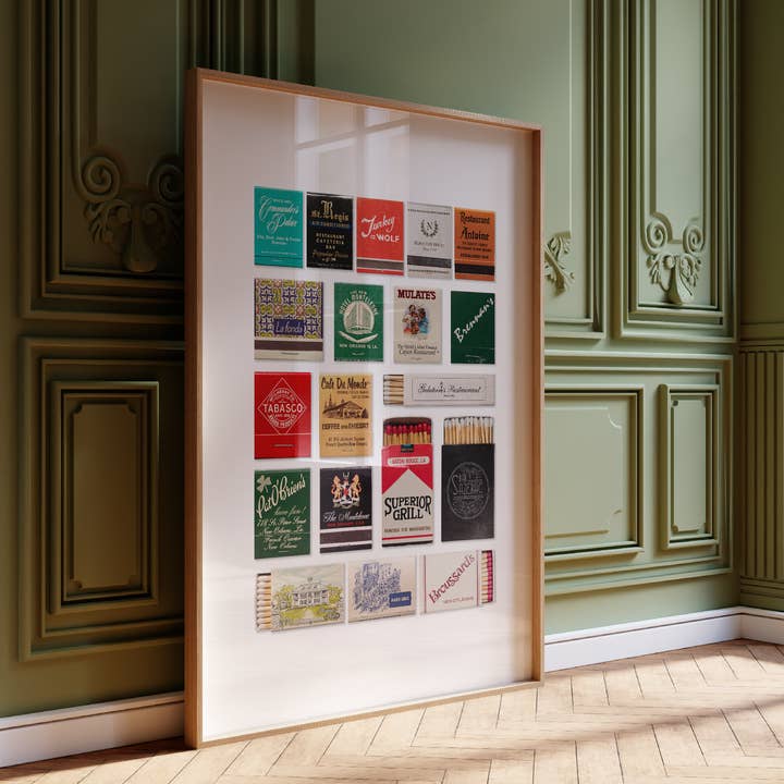 Affiche Collage de La Nouvelle-Orléans pour la vente par Match South