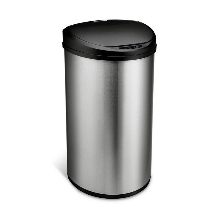 Semi-Round Motion Sensor Trash Can 13.2 Gallon | DZT-50-29 for wholesale by NINE STARS