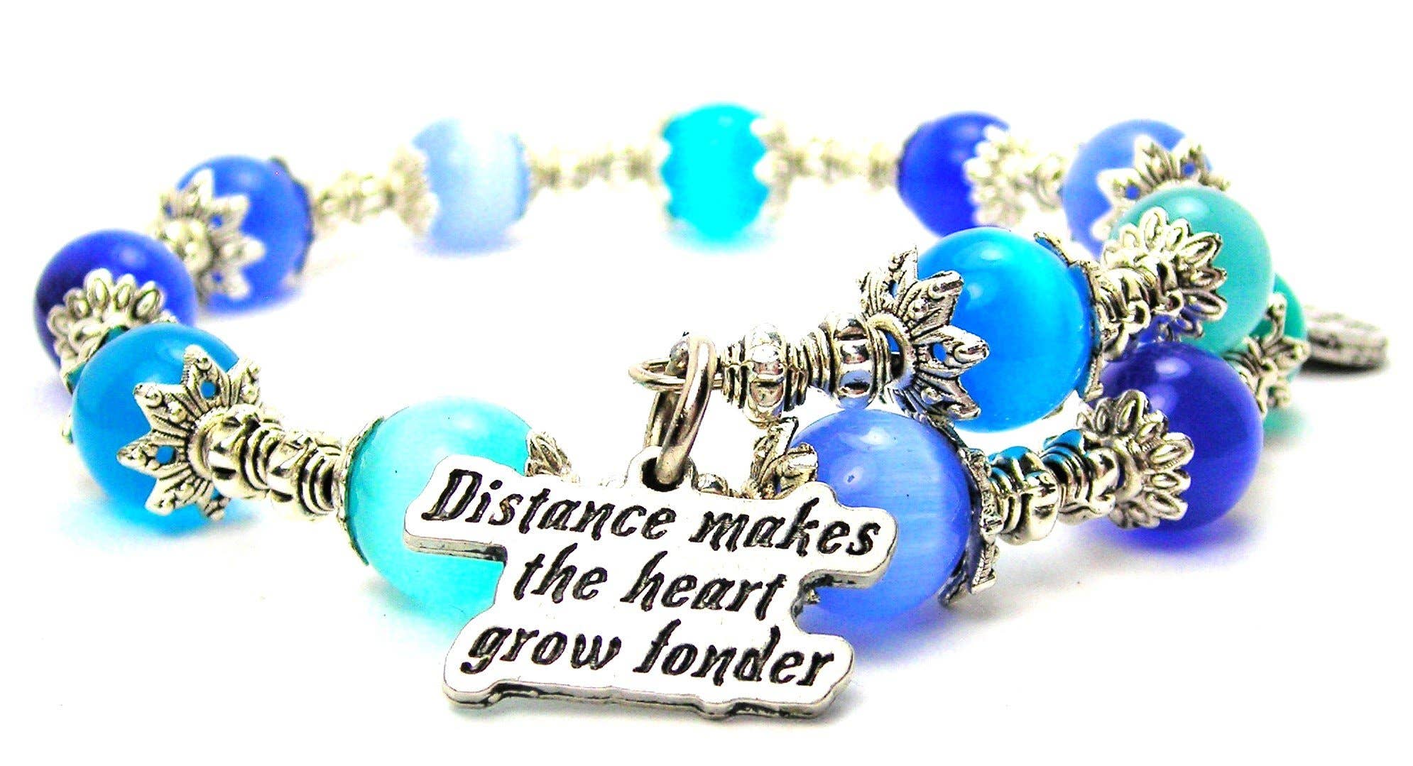 Chubby Chico Charms - Wholesale Charm/Dangle Bracelet - Distance Makes The Heart Grow Fonder Beaded Wrap Bracelet0