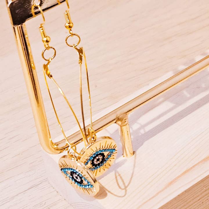 Ibiza Boutique - Wholesale Dangle Earrings - Ibiza evil eye earrings