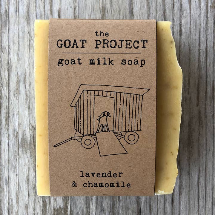 lavender chamomile goat milk bar soap for wholesale by the GOAT PROJECT