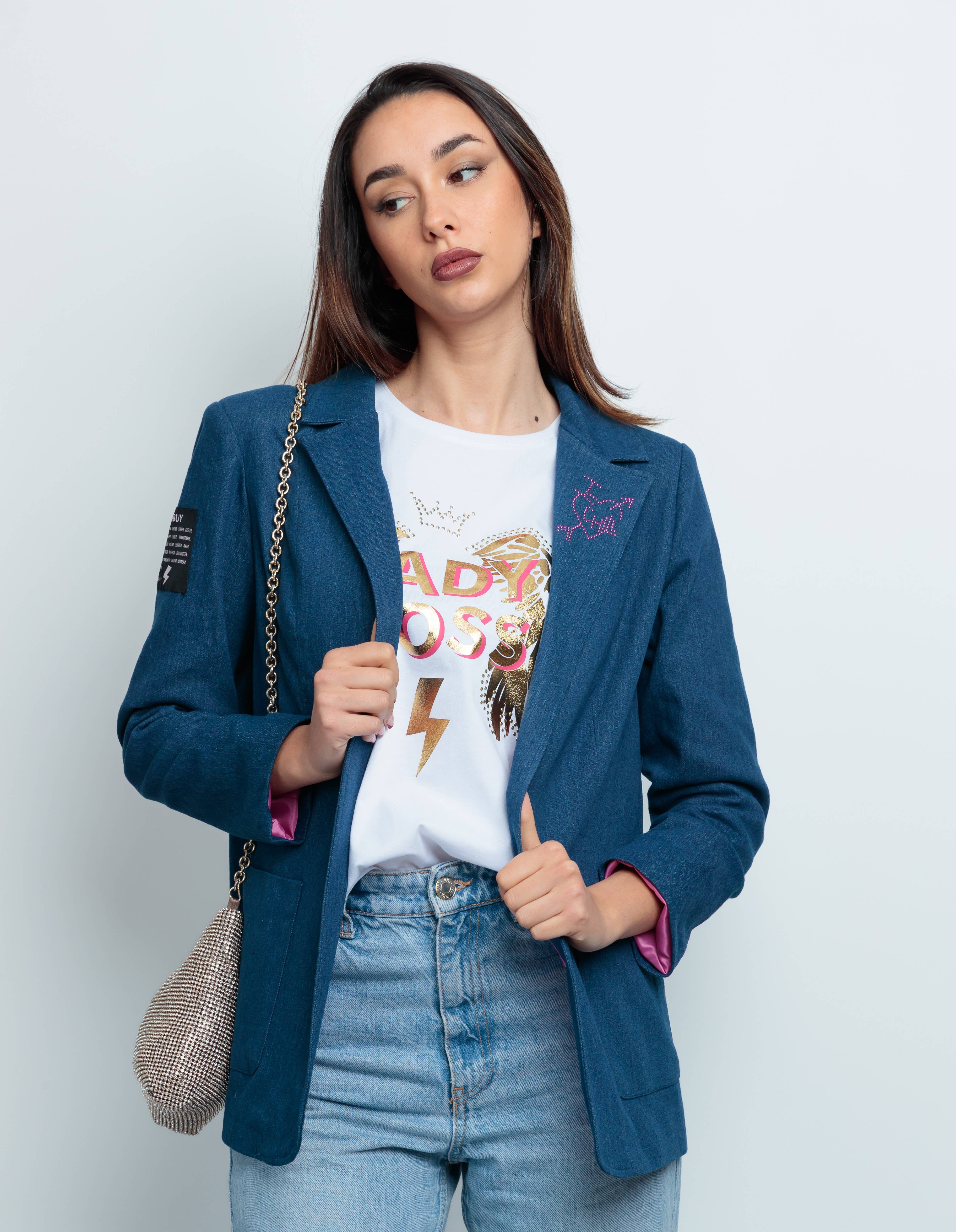 Chill&Buy – wholesale Blazer – Women's – Lady Boss Women's Denim Blazer3
