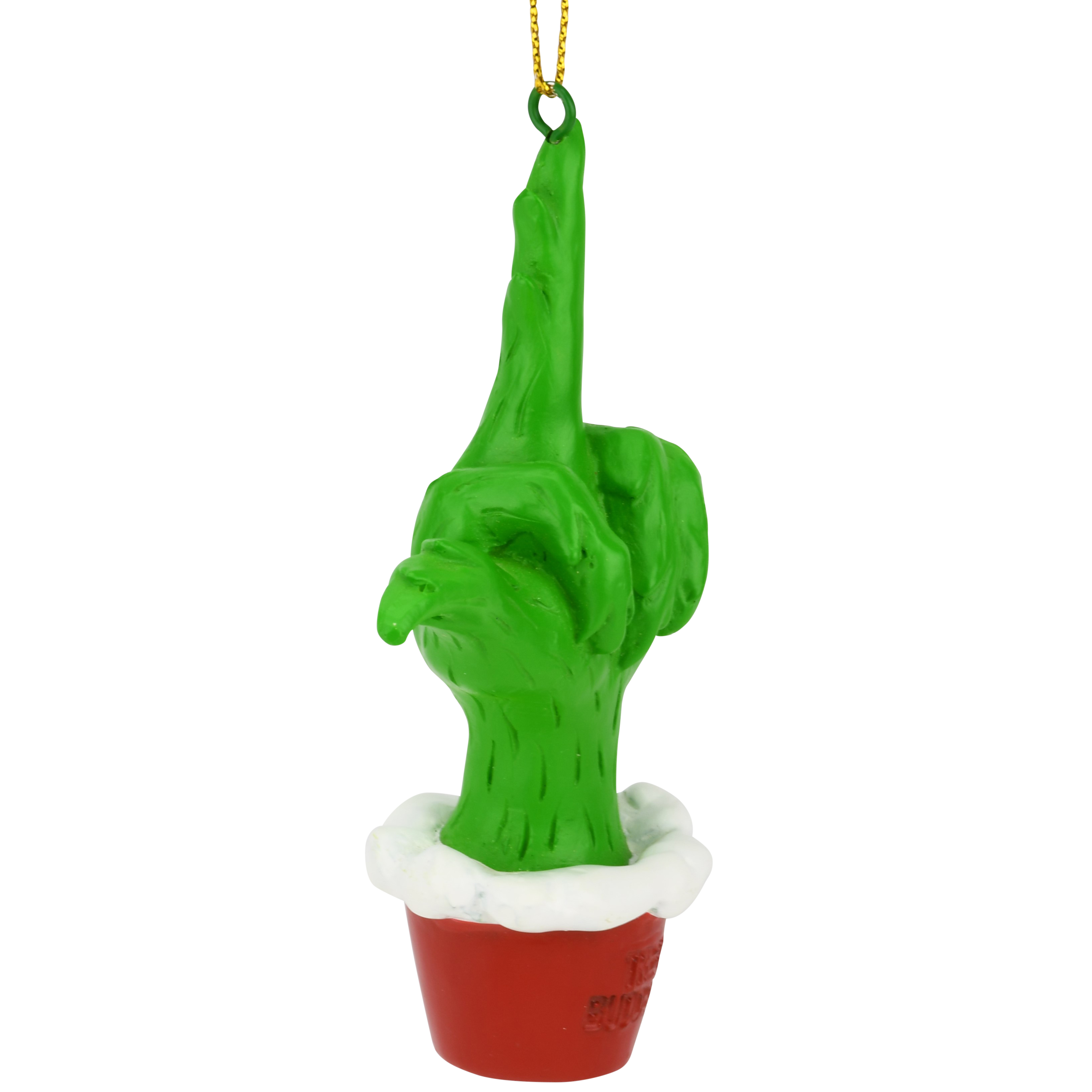 Tree Buddees - Wholesale Ornament - Green Hand Giving the Middle Finger Naughty Christmas Ornament2