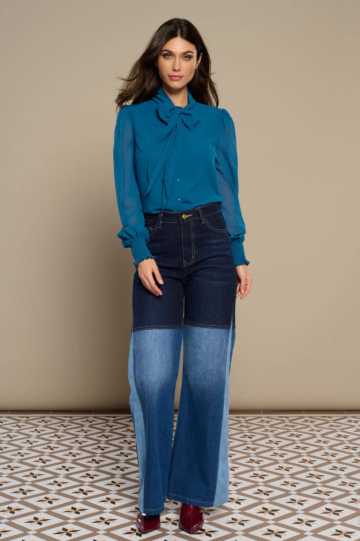 Blue DONNA TOP for wholesale on Faire1