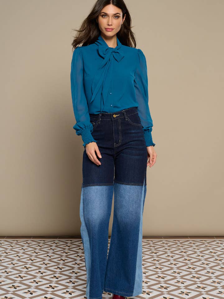 Blue DONNA TOP for wholesale on Faire1