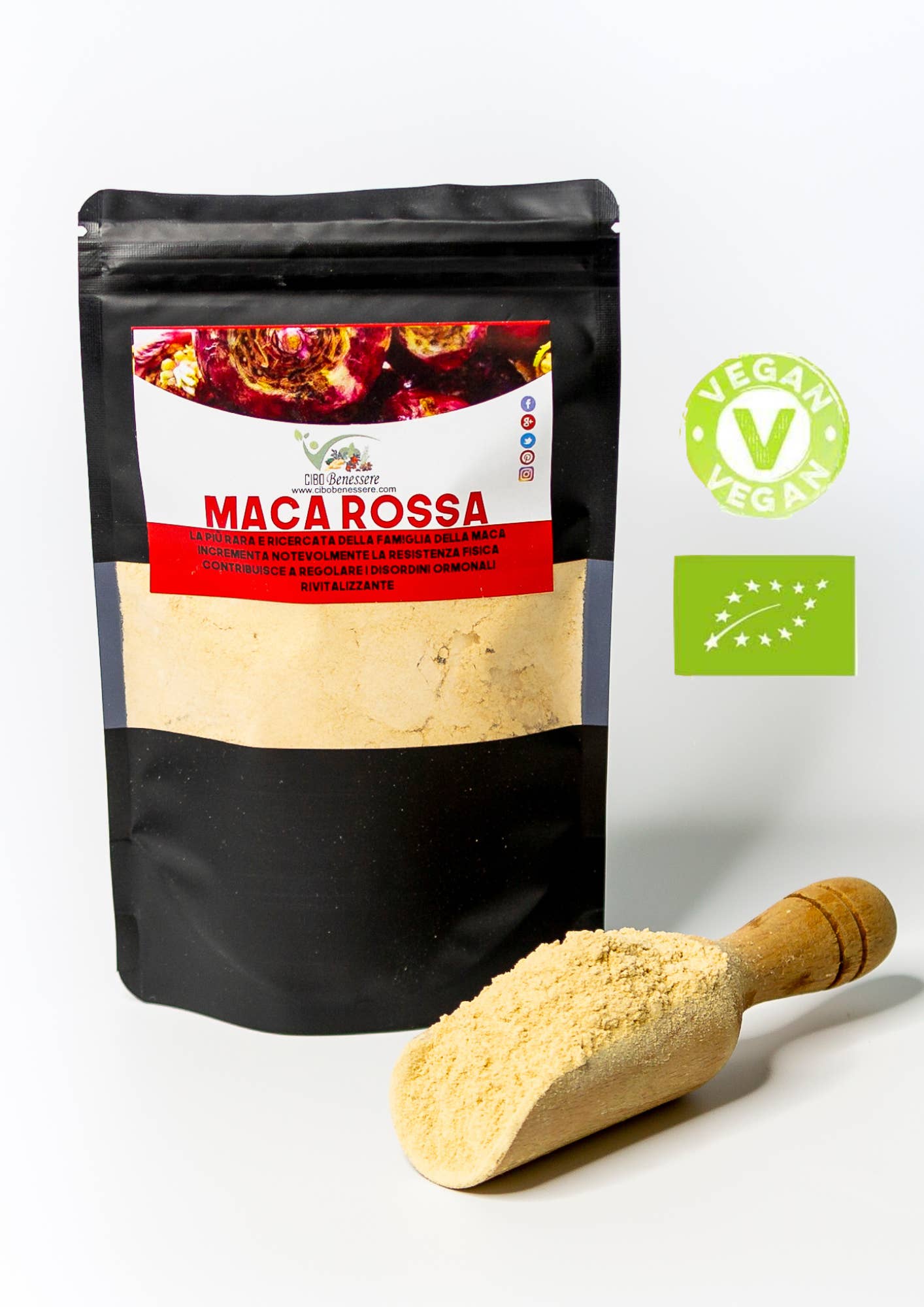 Cibobenessere - Wholesale Protein/Superfood Powder - ORGANIC RED MACA