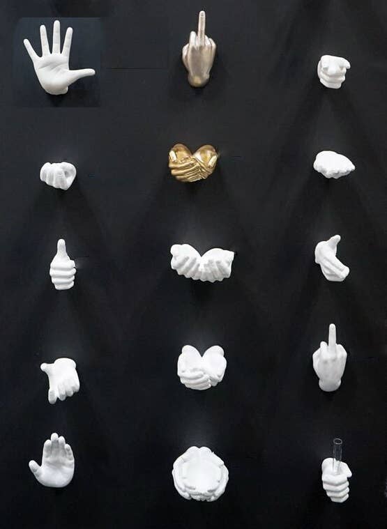 Interior Illusions Plus - Wholesale Wall Accent - Female Talk To The Hand Wall Mount - 8.5" tall2