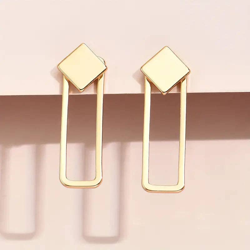Huis Van Merken - Wholesale Stud/Post Earrings - Copper Stud Earrings - Square Geometric Jewelry Women2