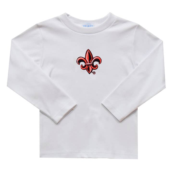 Louisiana at Lafayette Cajuns Embroid Long Sleeve T-Shirt for wholesale by Vive La Fete