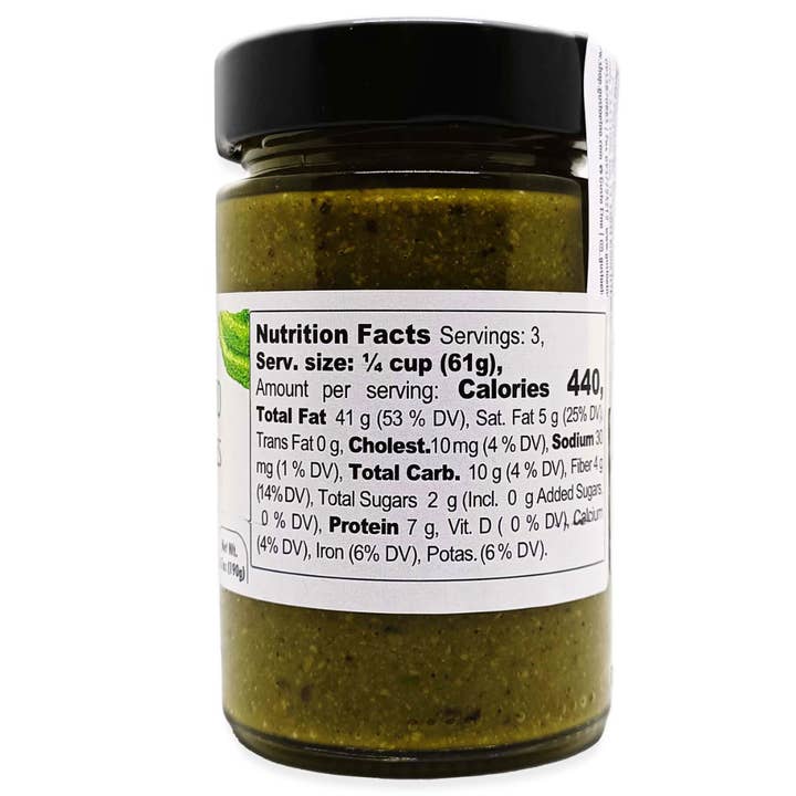 Wholesale Italian Food - Wholesale Pesto - Gusto Etna, Pistachio Pesto w/ Summer Truffles, 6.7 oz