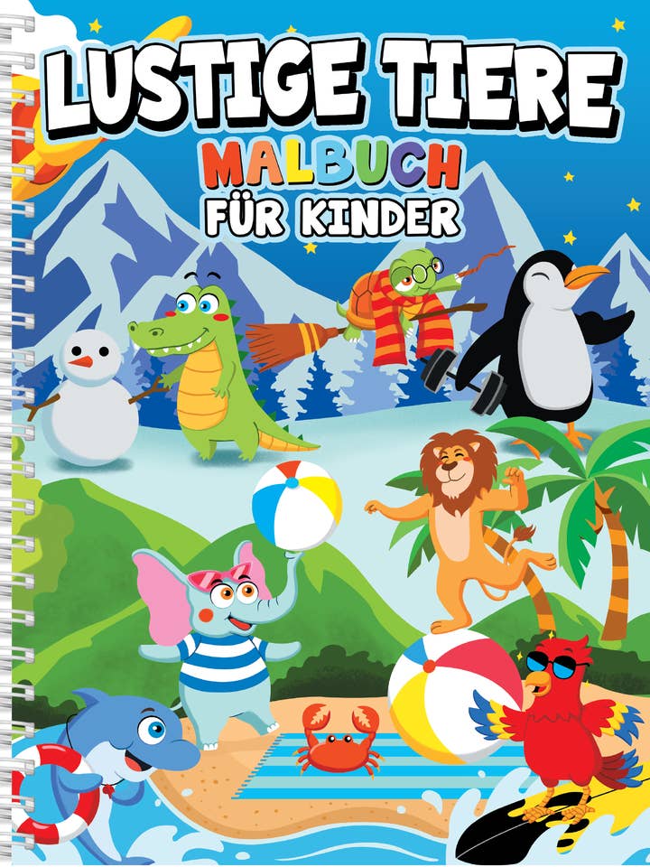 Livro de Colorir de Animais Divertidos por atacado de Topulo