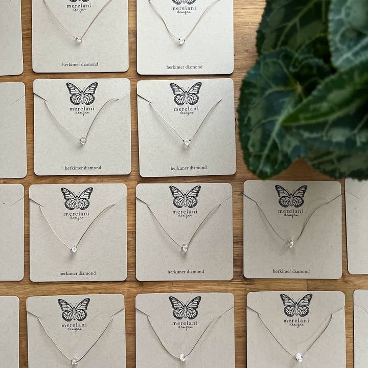 Merelani Designs - Wholesale Pendant/Charm Necklace - Herkimer Diamond Small Single Crystal Necklace7