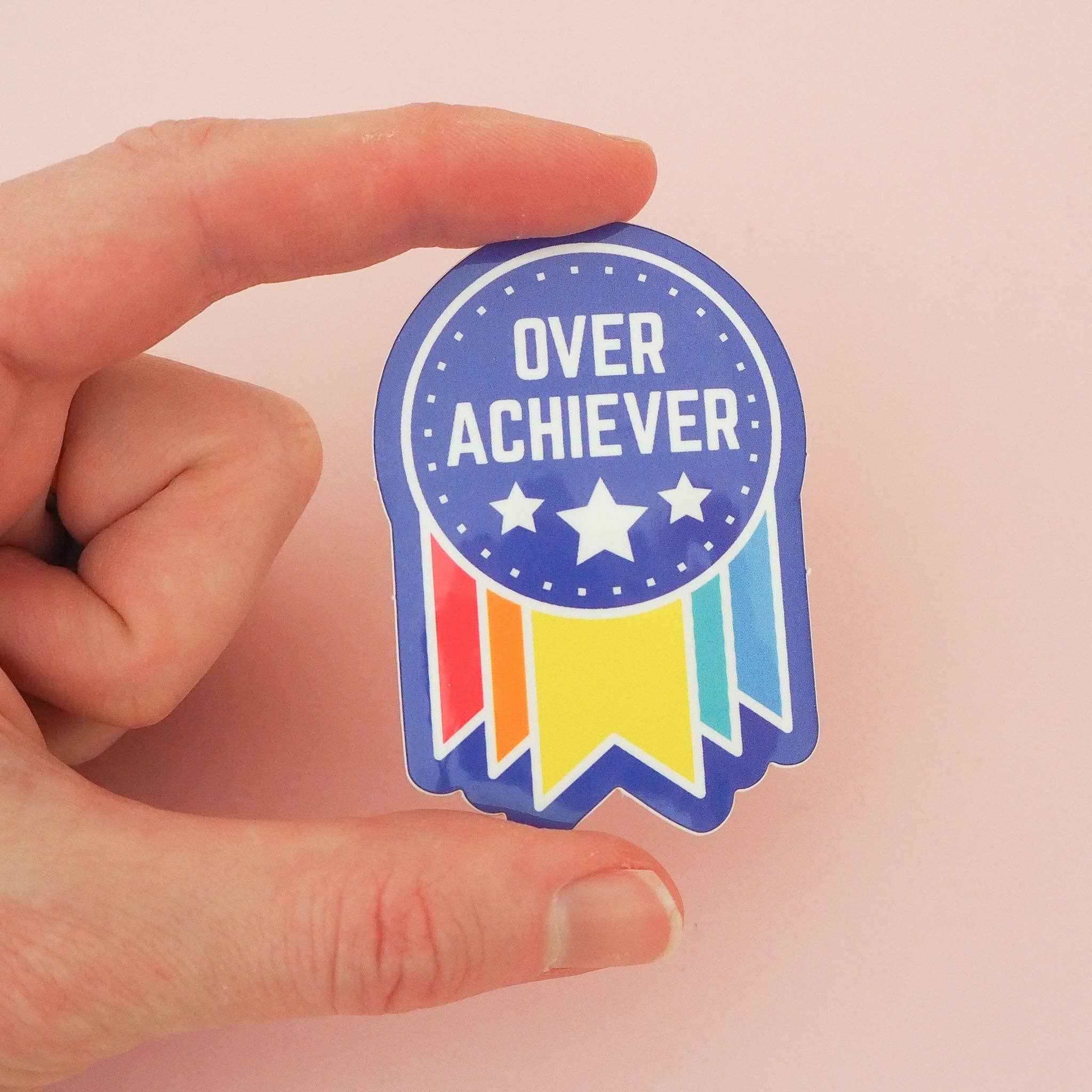 Wholesale Overachiever Vinyl Sticker for your store - Faire