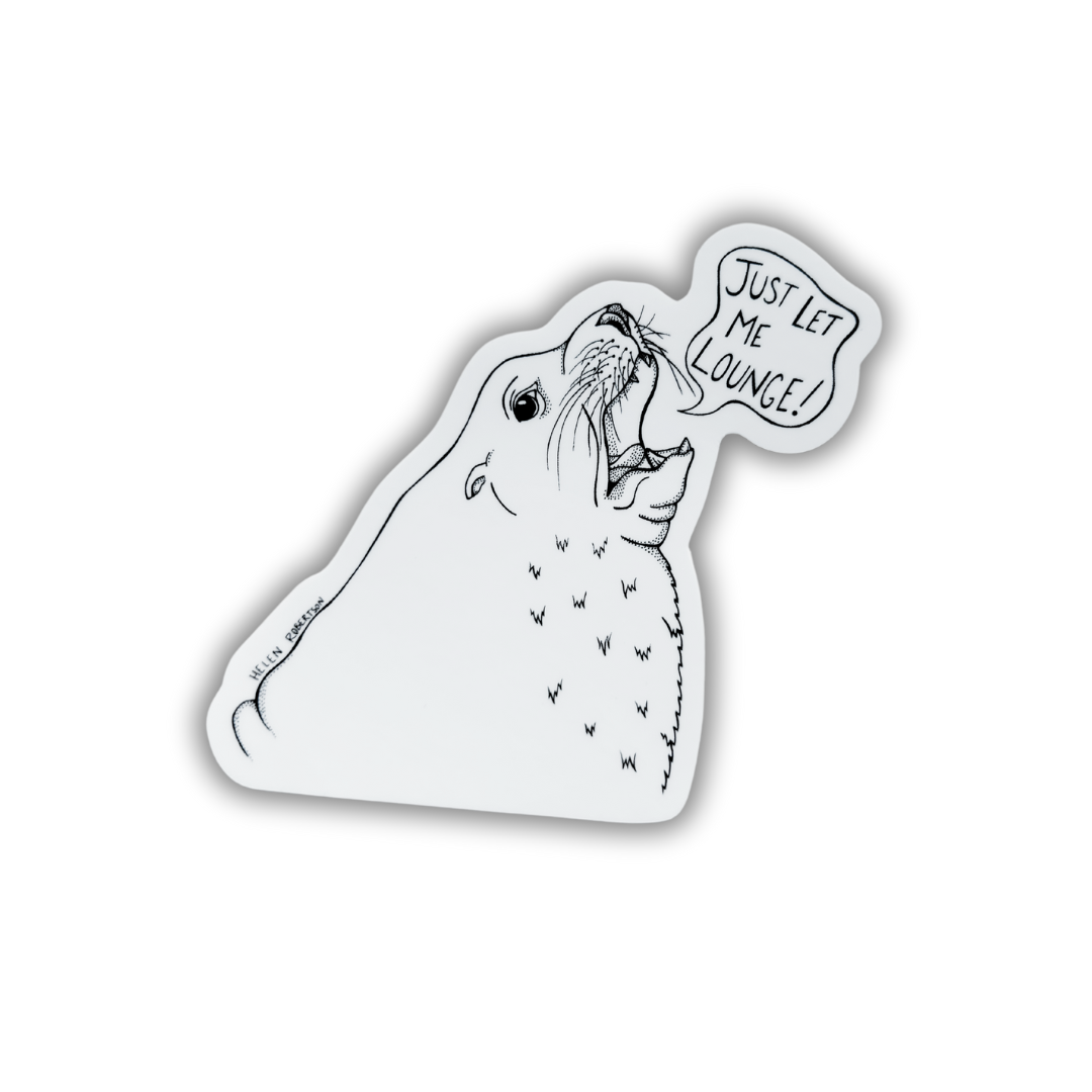 Seven Herons Studio - Wholesale Sticker - Lounging Sea Lion1