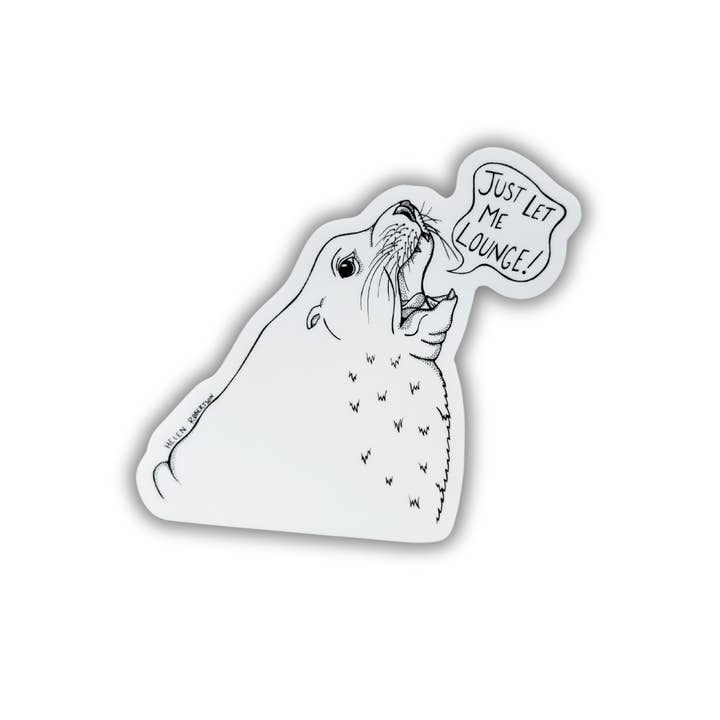 Seven Herons Studio - Wholesale Sticker - Lounging Sea Lion1