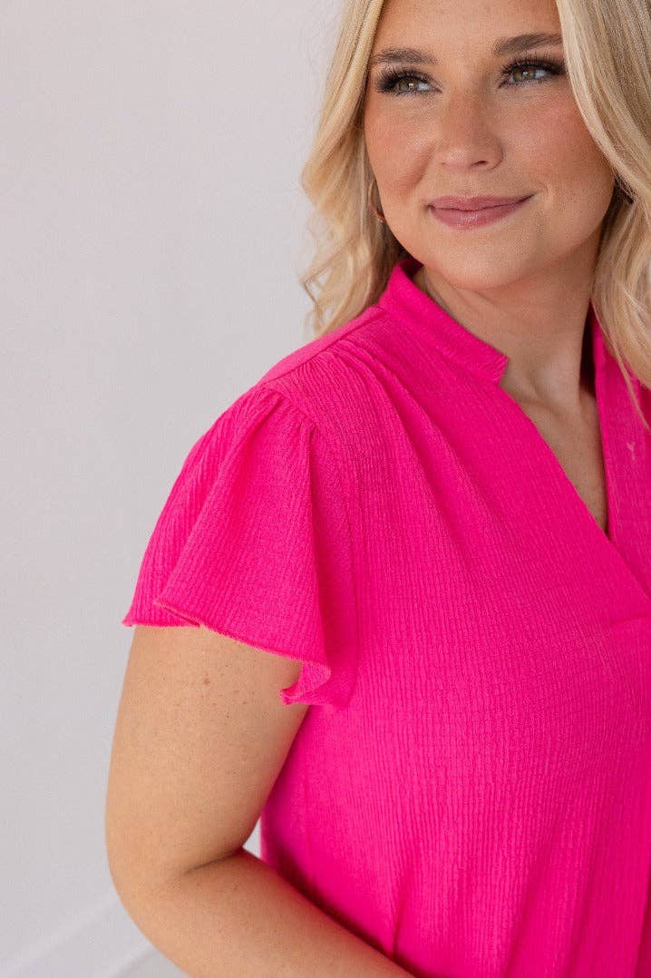 The Nicole Dress, Hot Pink for wholesale on Faire5