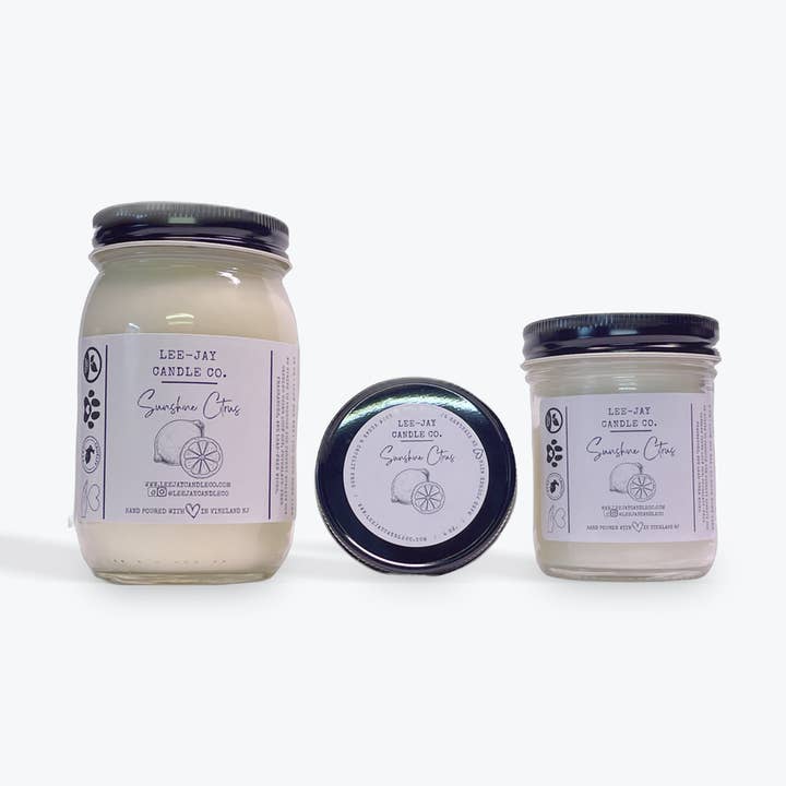 Sunshine Citrus for wholesale by Lee-Jay Candle Co.