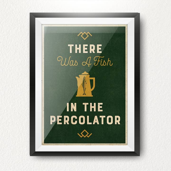 Left Of The Dial – wholesale Art print – Twin Peaks, Fish in the Percolator Limited Edition Print