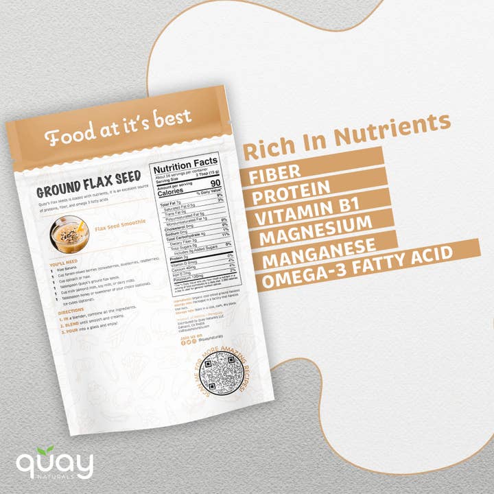 Quay Naturals - Wholesale Protein/Superfood Powder - Organic Ground Flaxseed4