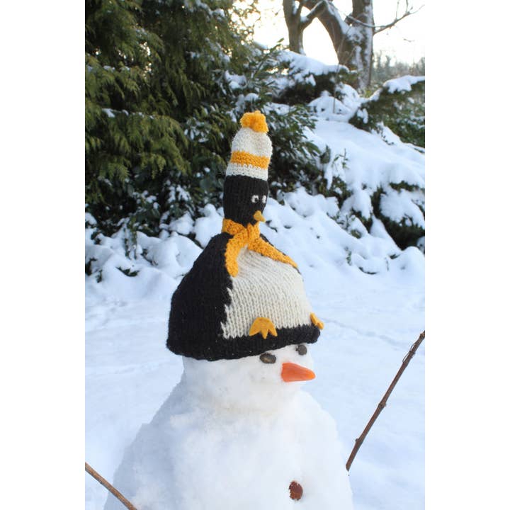 One Colour Kids Animal Bobble Hat Penguin for wholesale on Faire3