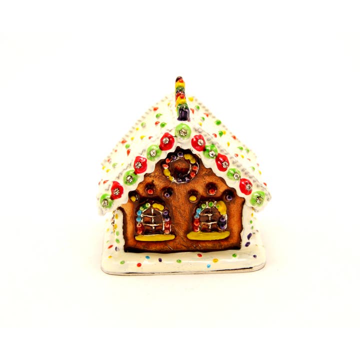 Ciel Collectables - Wholesale Jewelry Box/Organizer - Ginger Bread House Trinket Box. Hand Done with Swarovski
