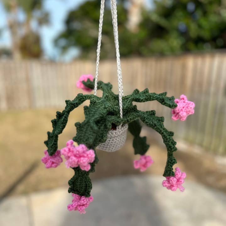 Hæklet julekaktus blomsterpotte, stueplanteindretning for engroshandel hos Anh2 LTD