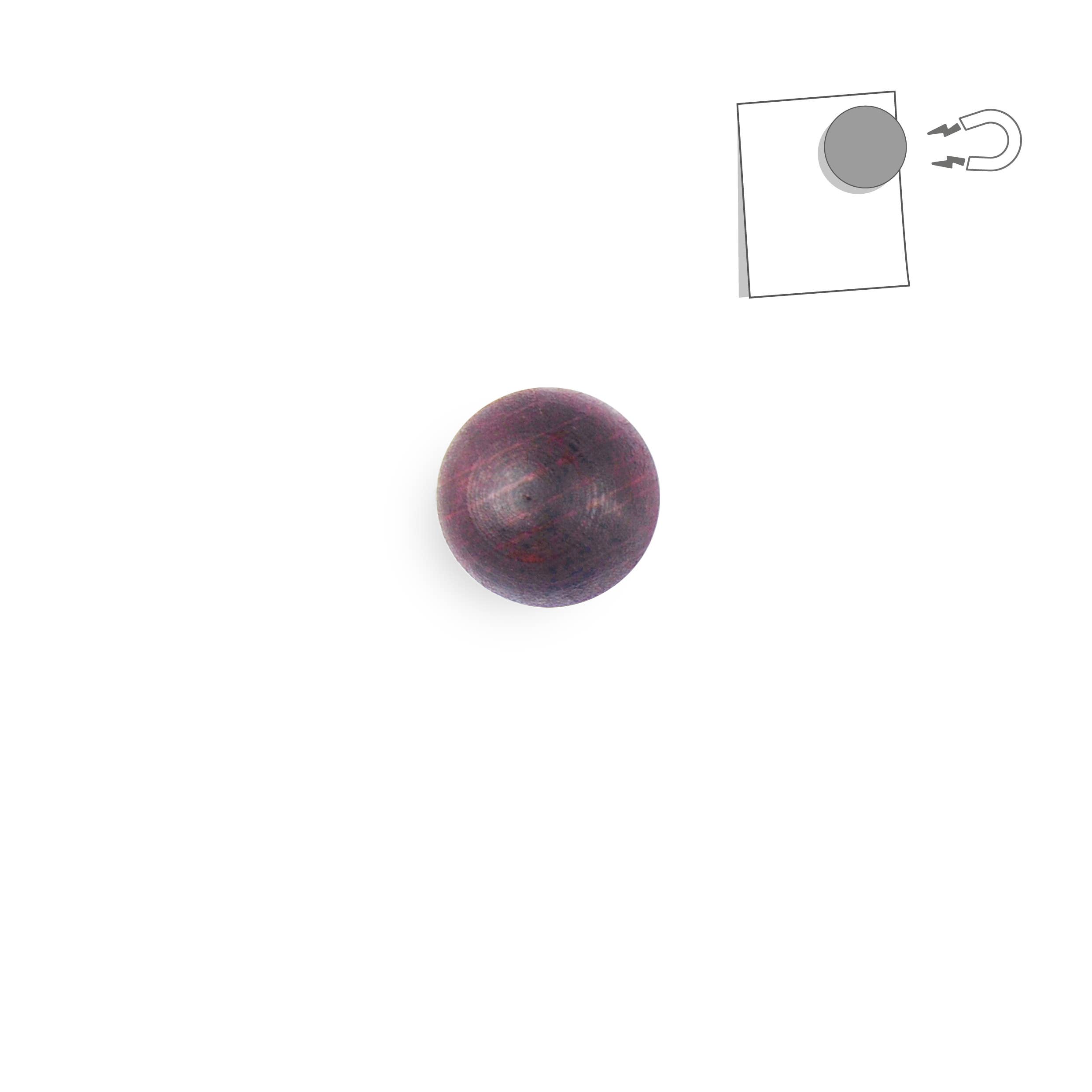 tout simplement – wholesale Magnet – Liten magnetisk träboll i färg0