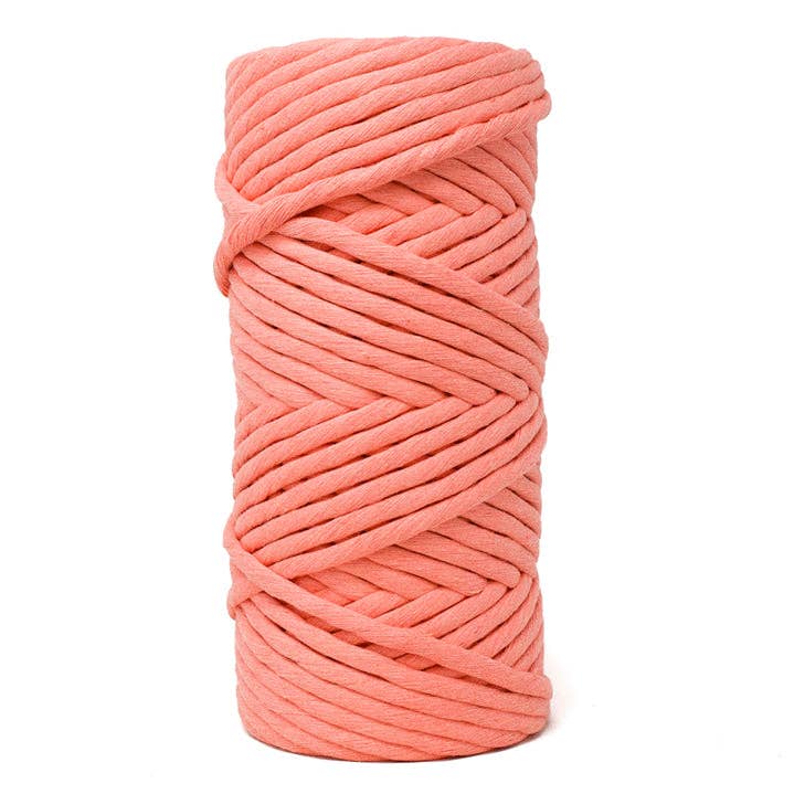 JUMBO SOFT COTTON CORD ZERO WASTE 8 MM - 1 SINGLE STRAND - FRUIT PUNCH COLOR for wholesale by Ganxxet, Inc.