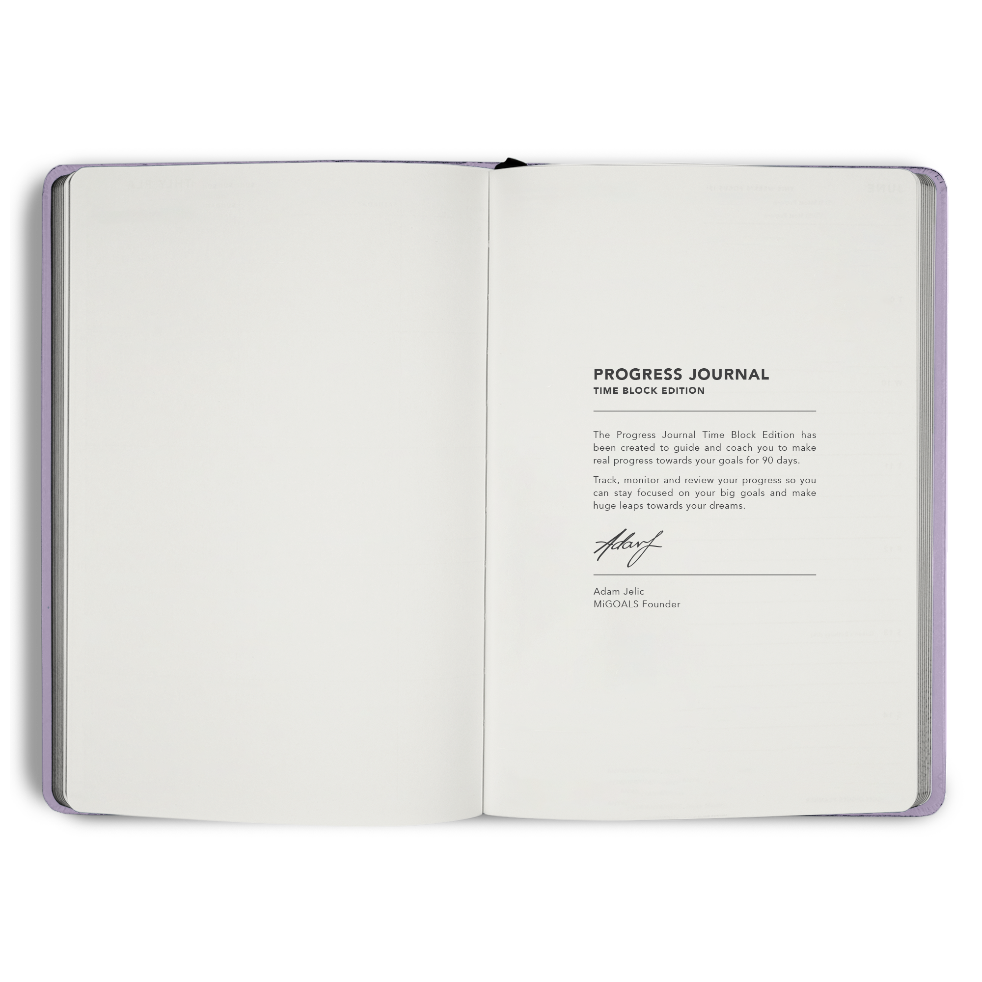 MiGoals - Wholesale Journal/Diary - Time Block 90 Day Progress Journal7