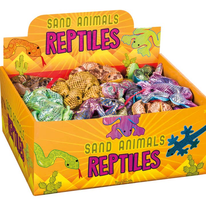 Reptile Sand Animals, Assorted Styles And Colors for wholesale by Toysmith