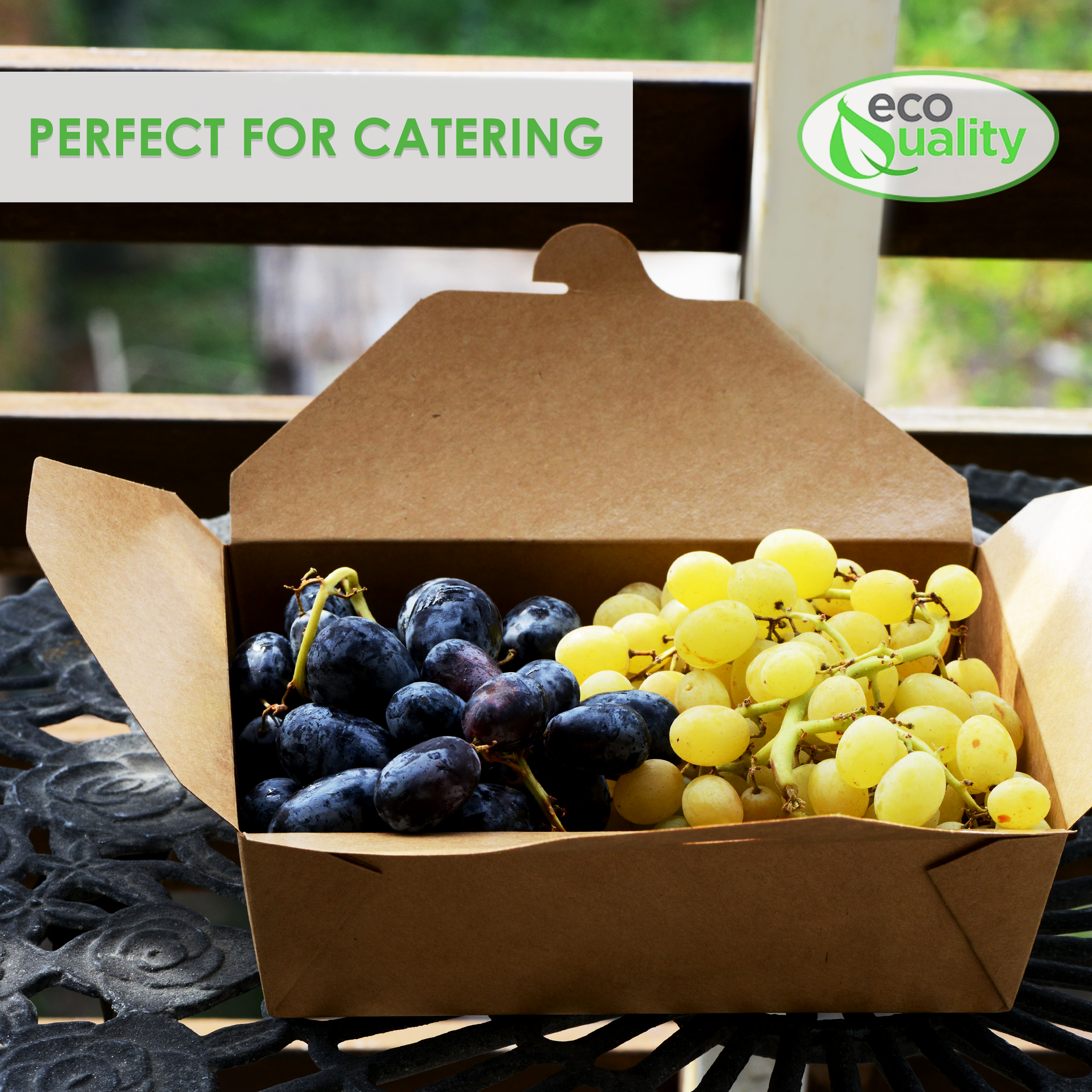 EcoQuality - Wholesale Food Storage Container - 66oz Kraft Folded Paper Take Out Containers3