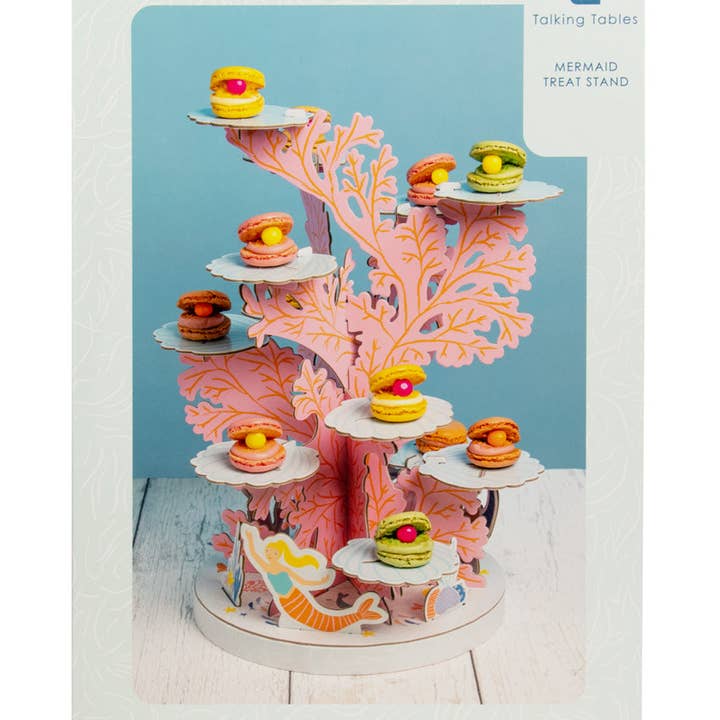 Mermaids and Coral Reef Cake Stand for wholesale by Talking Tables UK - Home, Party, Games and Seasonal Decor