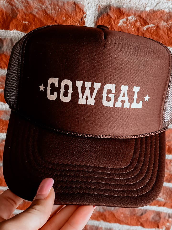 Casquette de camionneur « Cowgal » pour la vente par Teal West Boutique