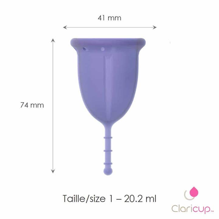 Claripharm - Wholesale Menstrual Cup - DuoPack 2 Antimicrobial Menstrual cups Claricup
