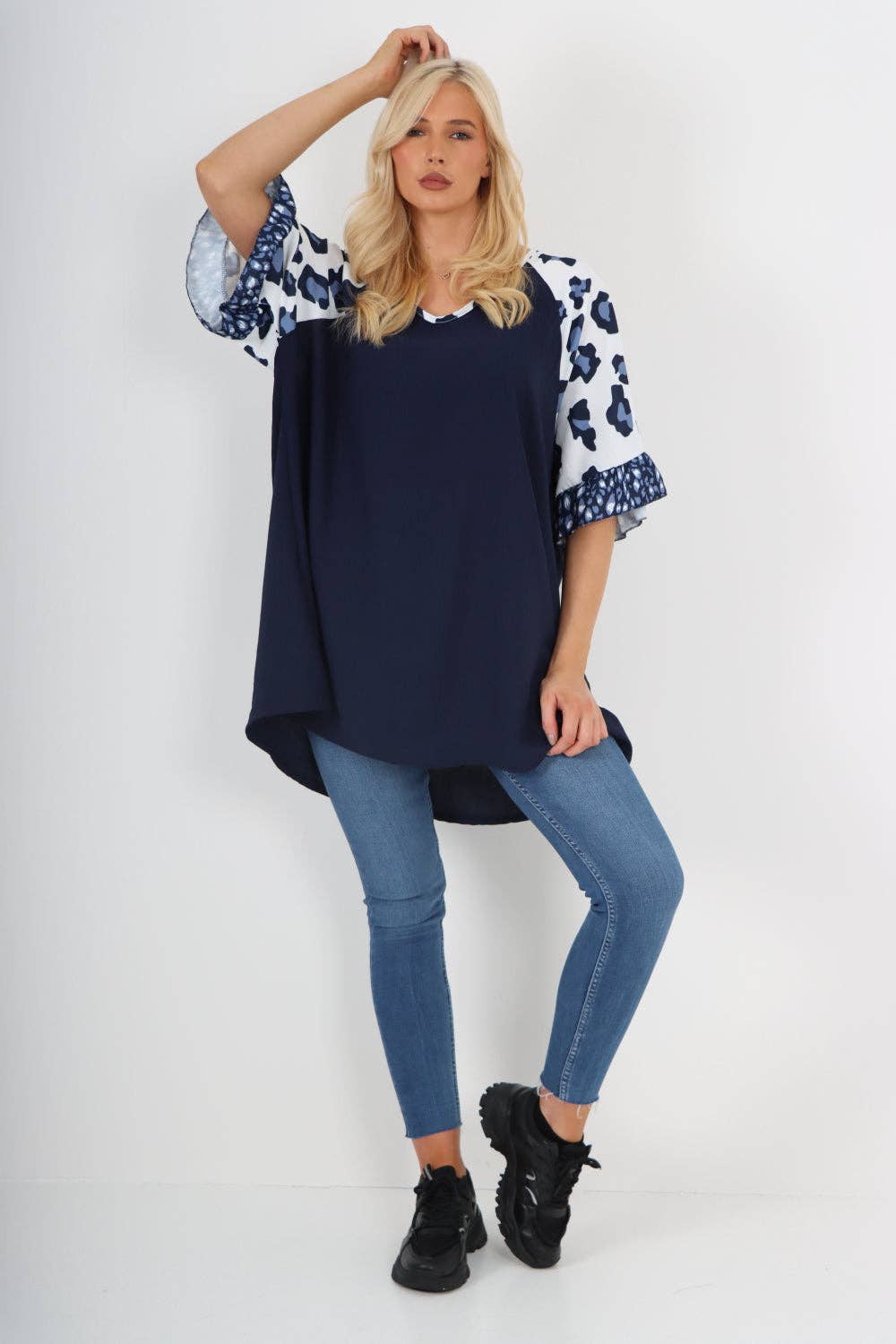 Miss Bold – wholesale Tunic – Women’s – Italian Animal Printed Sleeve Tunic Top12