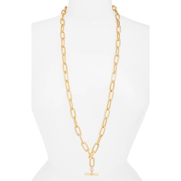 KARINE SULTAN - Wholesale Link & Chain Necklace - Bold Thick Link Long Chain Necklace