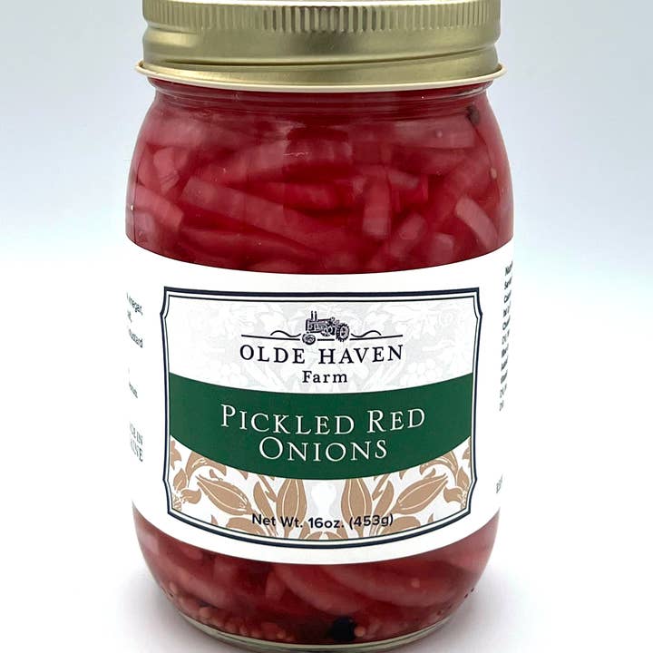 Olde Haven Farm - Wholesale Pickled Vegetables - Pickled Red Onions 16oz.
