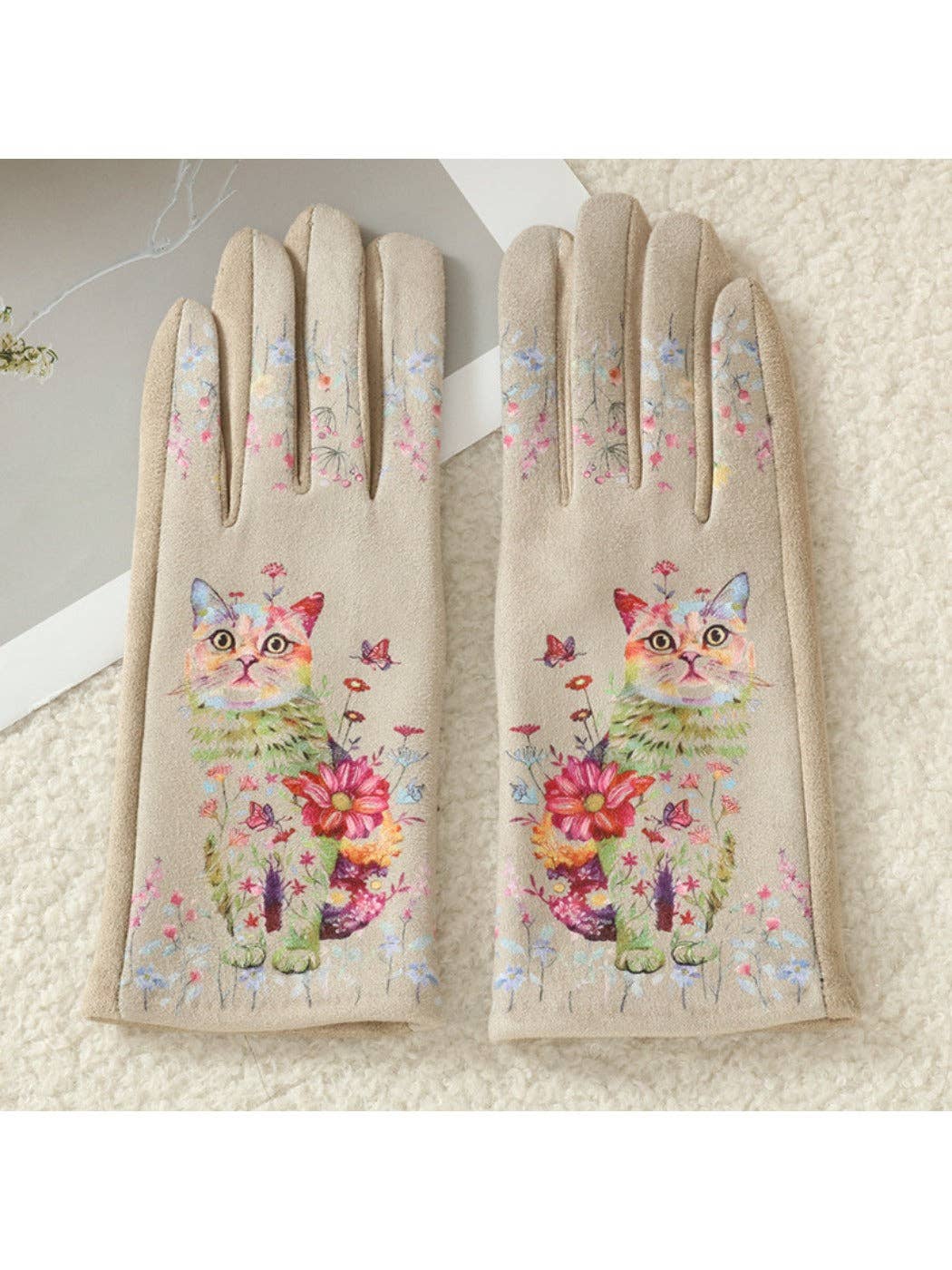 Funkyrel® Atzbranding Limited - Wholesale Gloves - Women's - Gloving – 3D Cat Print Touchscreen Winter Gloves3