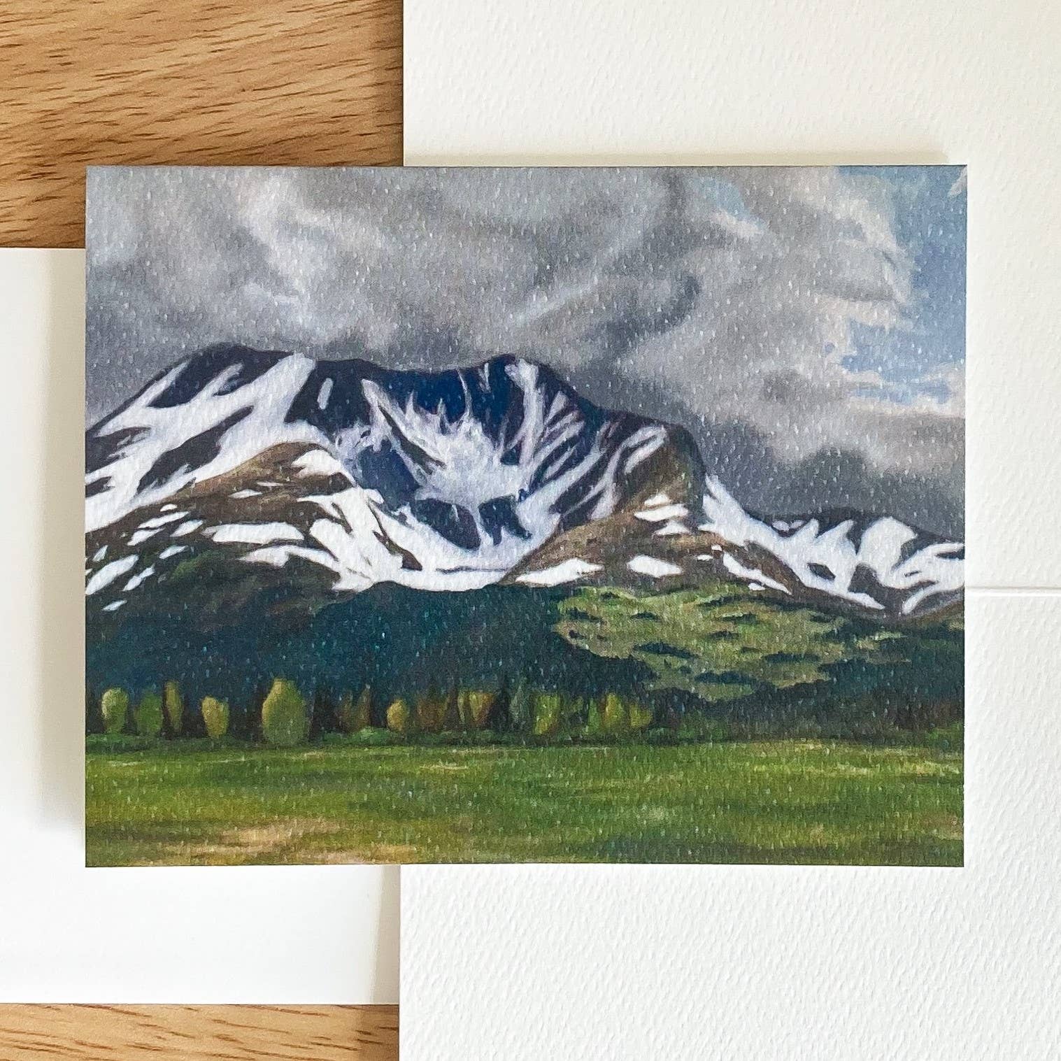 Lauren Simpson Art – Engroshandel Hverdagshilsen kort – Chugach Range kort2