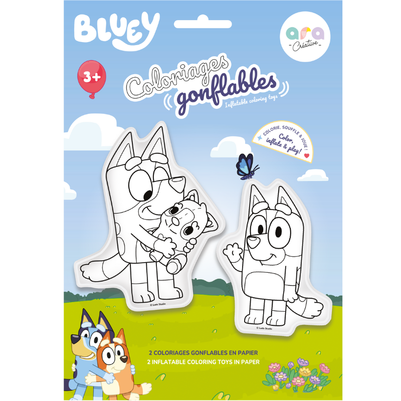 ARA-CREATIVE - Wholesale Coloring Map - Kids & Baby - 2 Color-Inflatables – Bluey & Bingo12