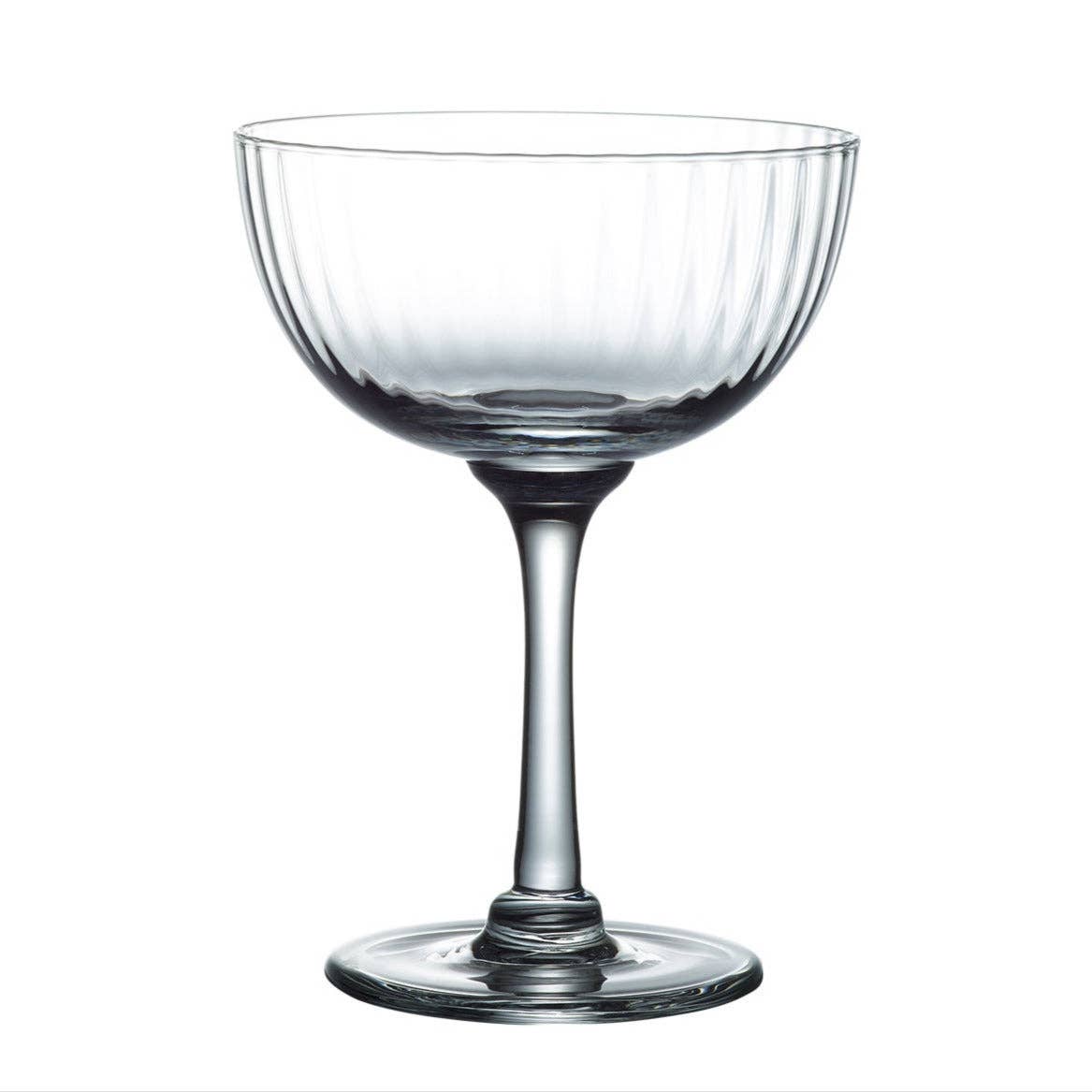 The Vintage List - Wholesale Champagne Flute - Crystal Champagne Saucers with Ripple Design0