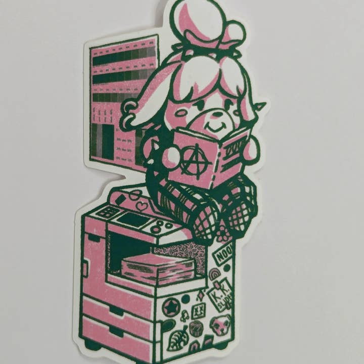 Animal Crossing Zine Sticker for wholesale by Pretty Good Co.
