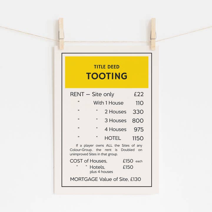 Timmy Loves – wholesale Art print – Customised Title Deed A3 Art Print4