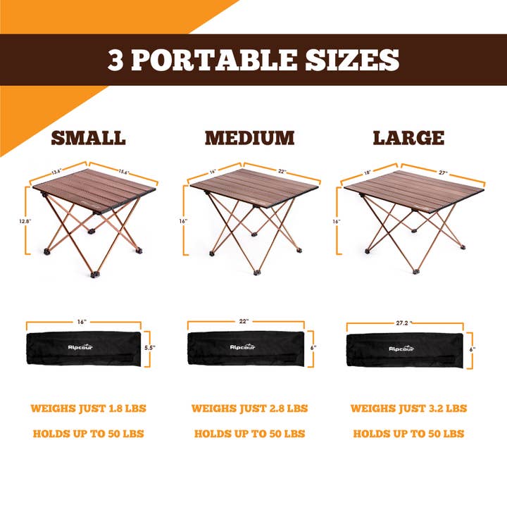 Alpcour - Wholesale Patio Table - Alpcour Portable Collapsible Camping Table