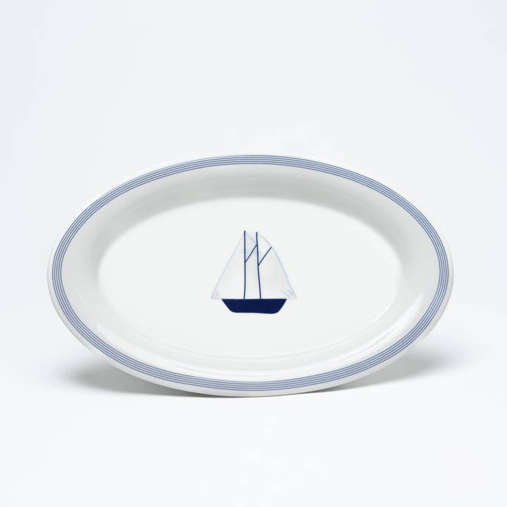 Coastal Village Platter for wholesale by Shard at Home
