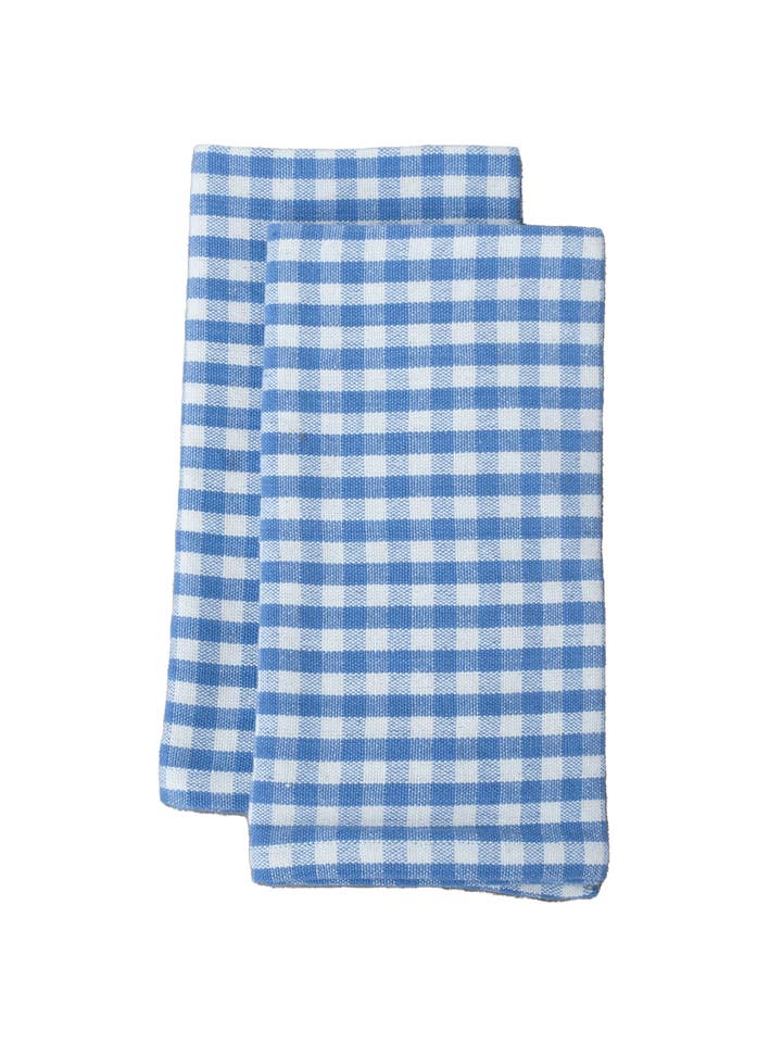 Serviette en chambray et vichy | Lot de 2 pour la vente par kd weave